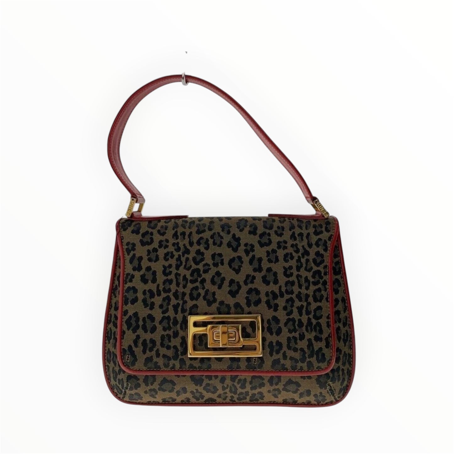 Fendi turn lock shoulder bag