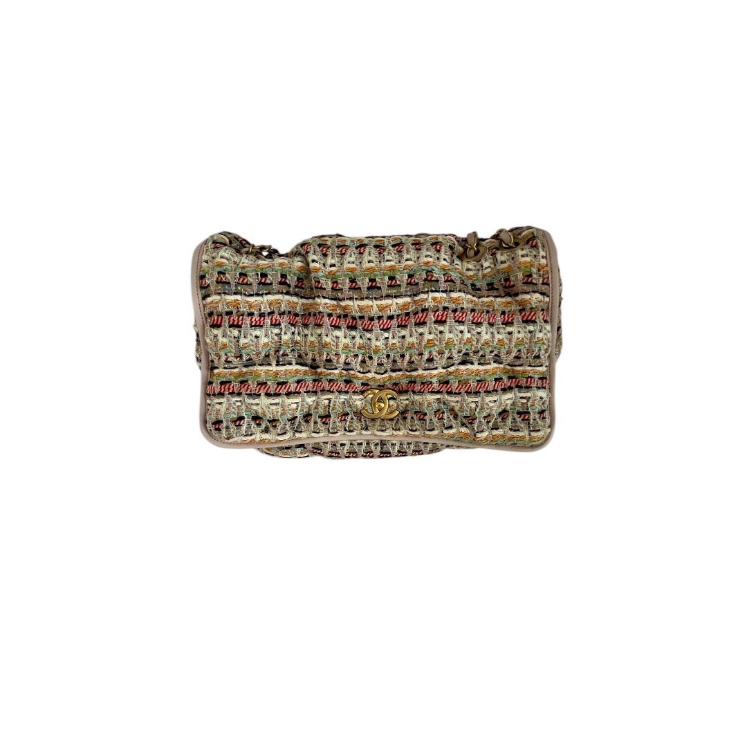 Chanel multicolor big size flap bag