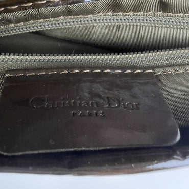 Vintage Dior camo print saddle bag regular size