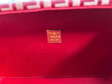 Fendi Vintage zucchino red box crossbody bag