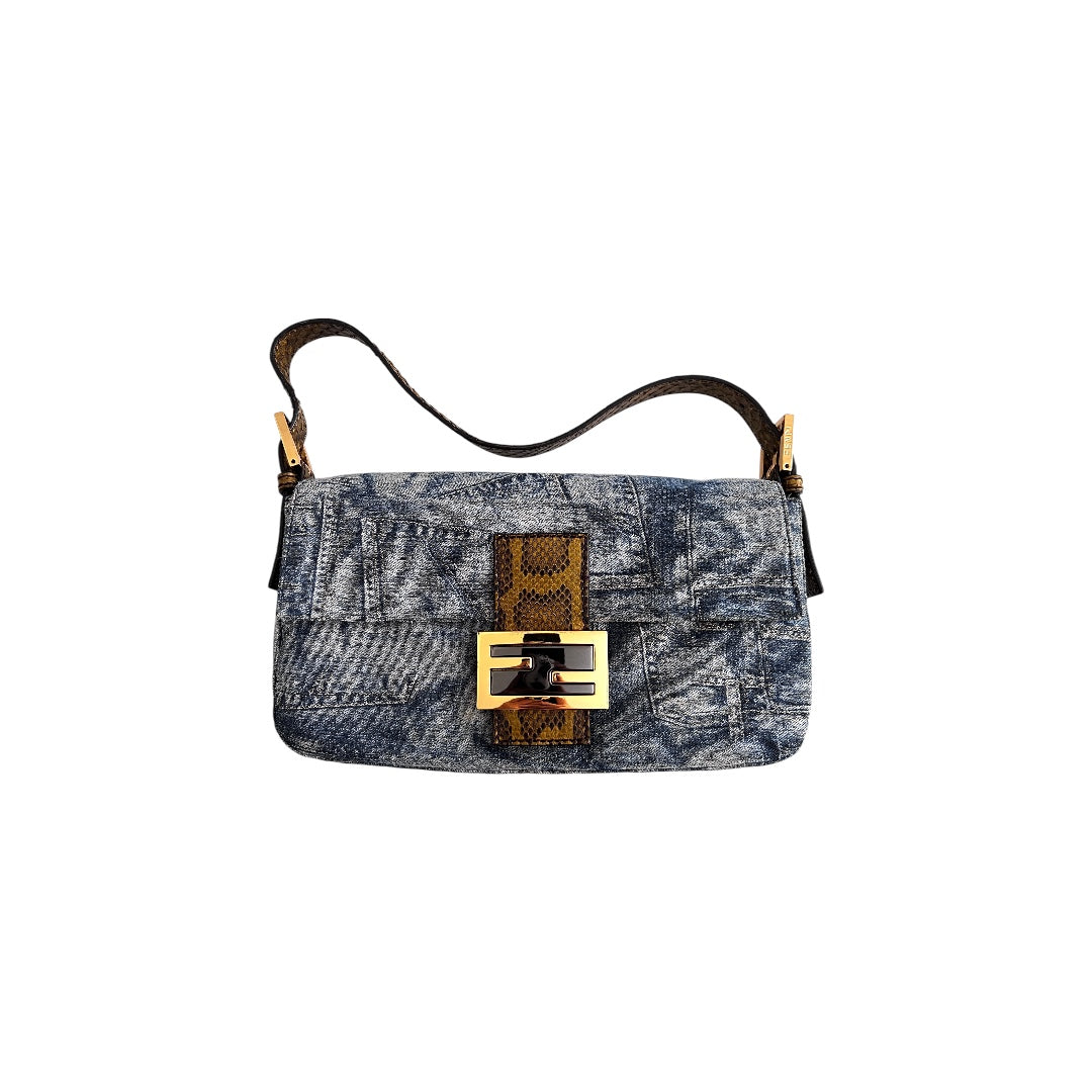 Fendi denim baguette
