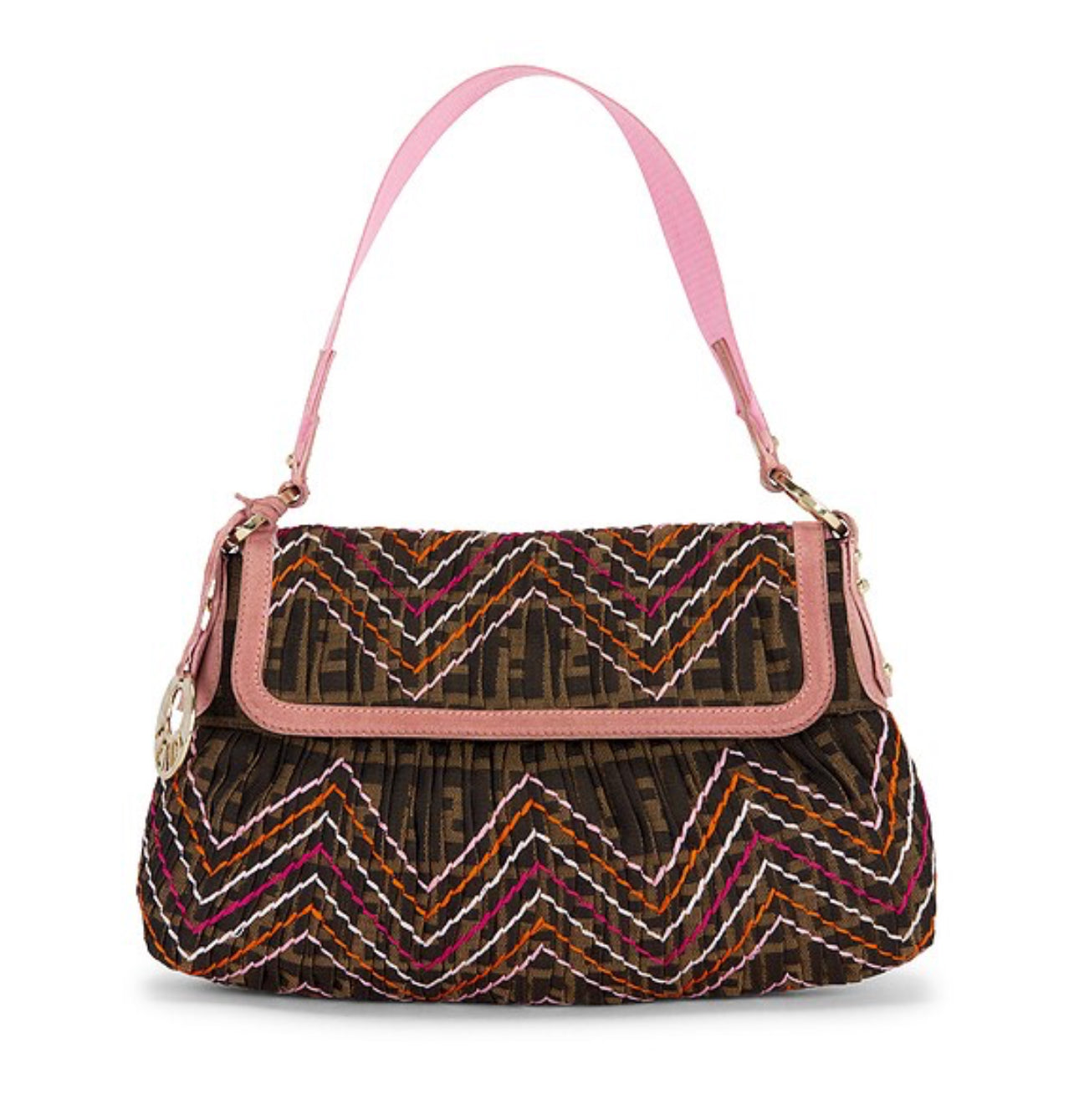 Fendi Chef bag pink embroidered