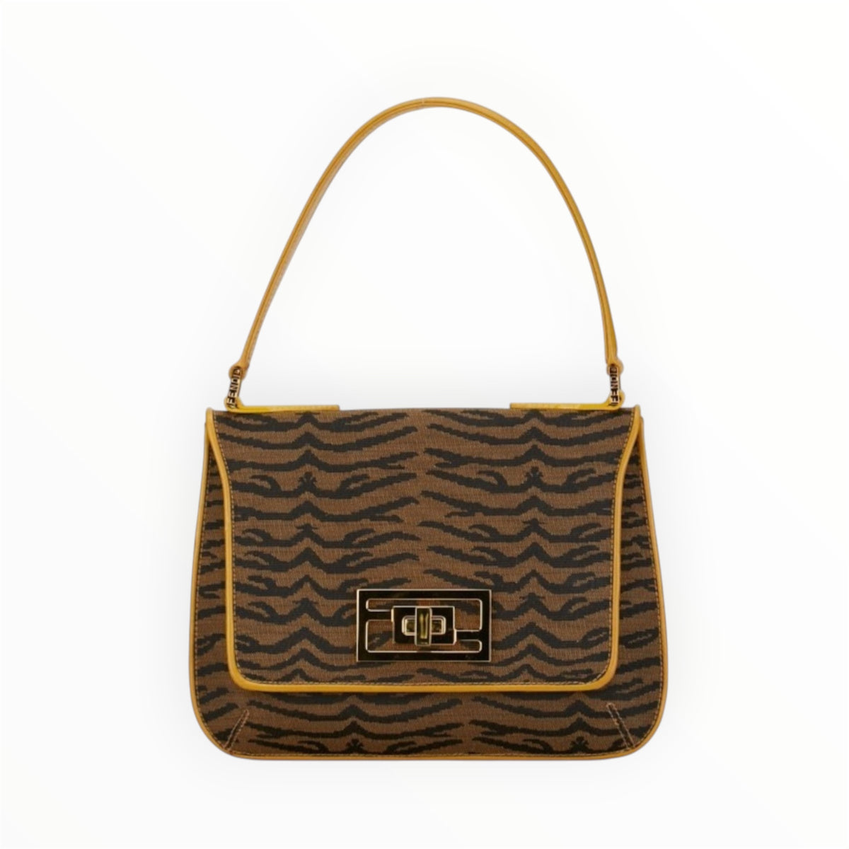 A- Vintage Fendi Tiger Top Handle Bag