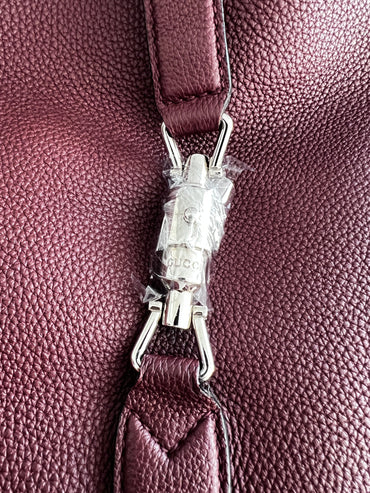 Gucci Burgundy Grain leather Jackie Hobo bag