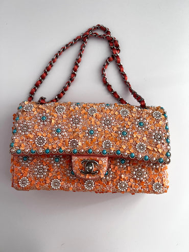 Chanel Classic Medium Embellished Double Flap bag Cruise2014