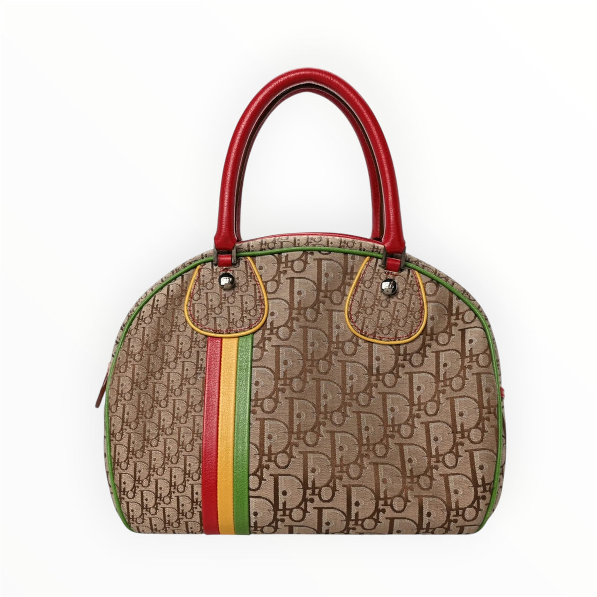 A CHRISTIAN DIOR Monogram Rasta Bowler bag