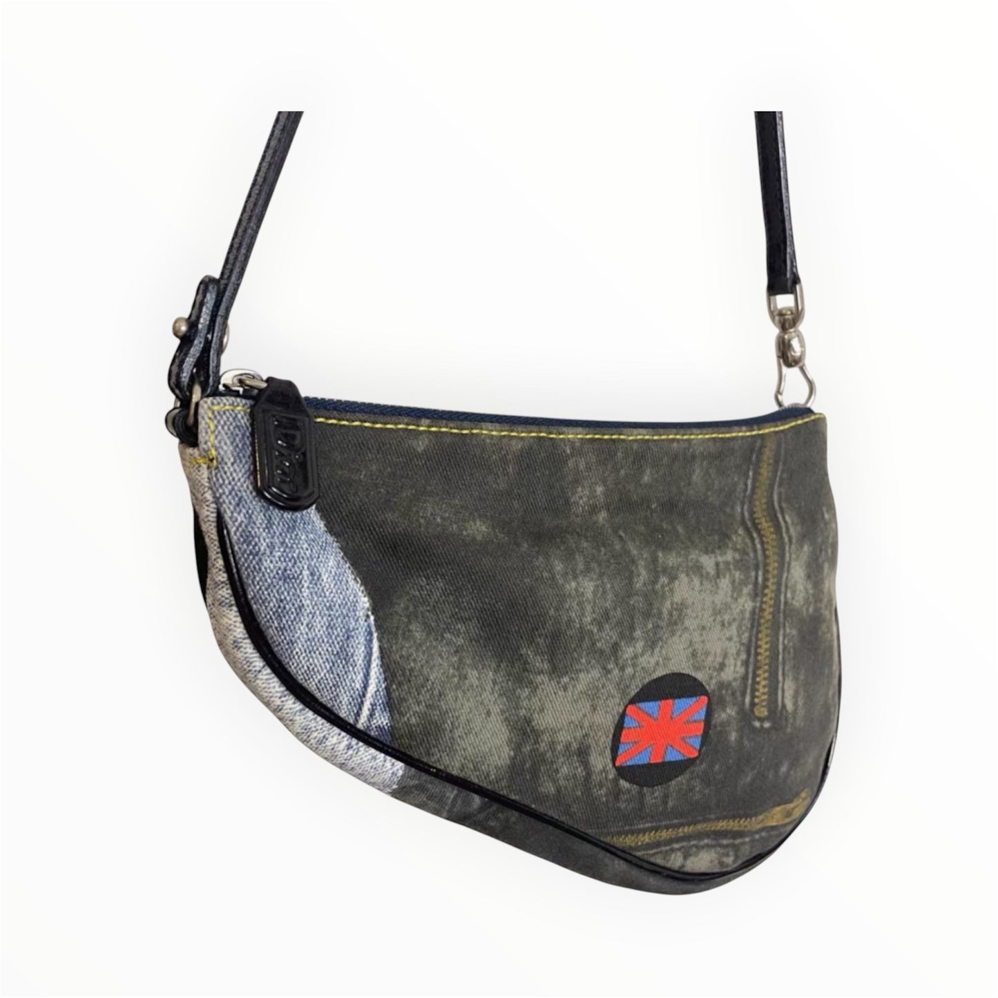 Dior denim small saddle