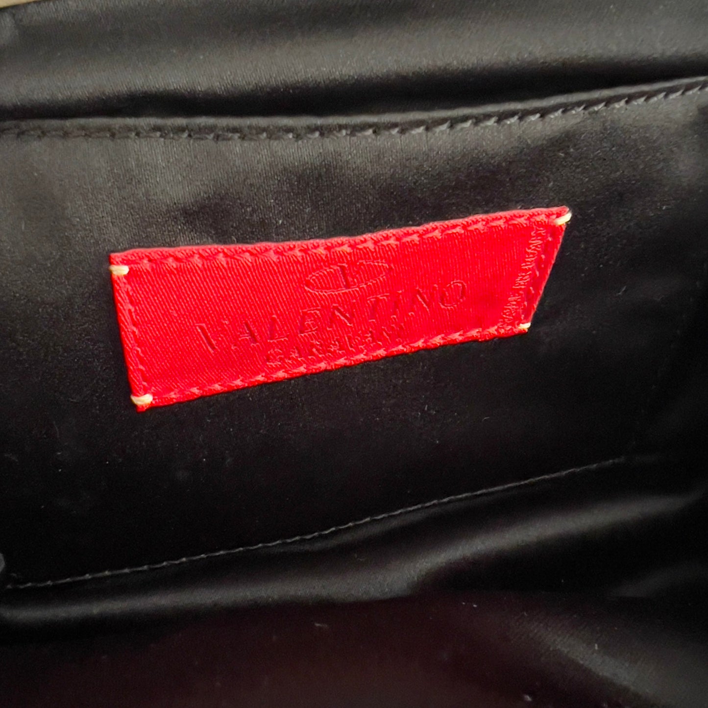 Vintage Valentino Black Mink Fur Evening Bag
