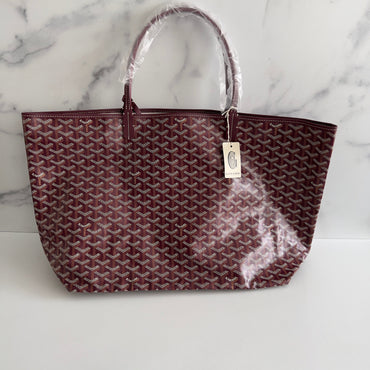 NWT!Goyard Burgundy Saint Louis GM Tote