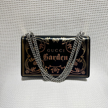 Gucci Black Leather Medium Dionysus Bag Limited Edition