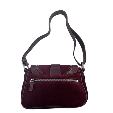 Dior brown suede mini size Gaucho bag