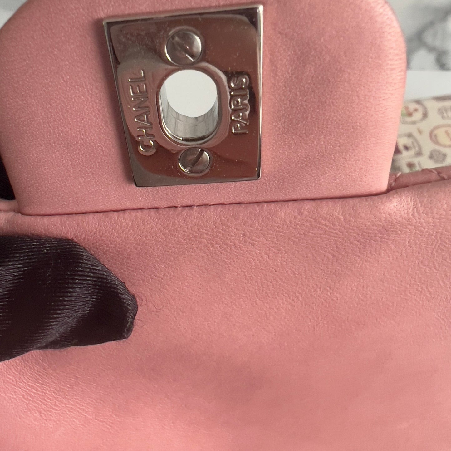 Vintage Chanel Pink Quilted Lambskin Medium Heart Chain Valentine Flap Bag