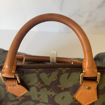 B Louis Vuitton Monogram Graffiti Speedy 30 without locker