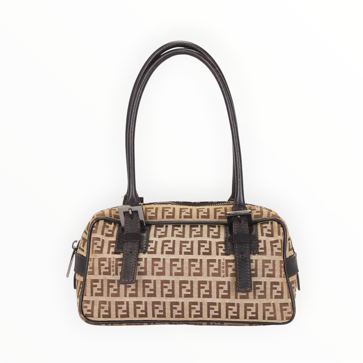 A Fendi Mini Zucchino Boston Bag