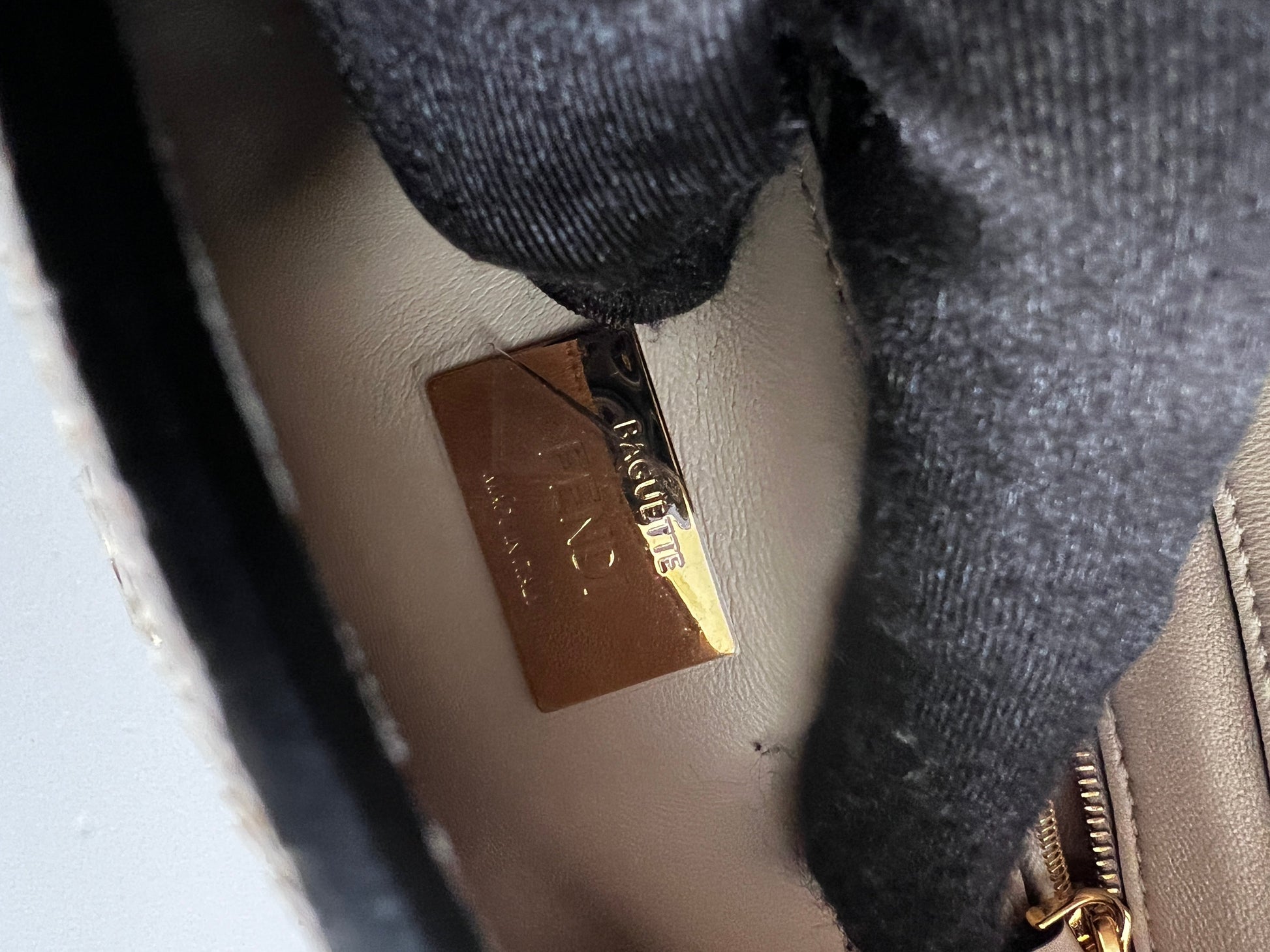 Fendi python baguette