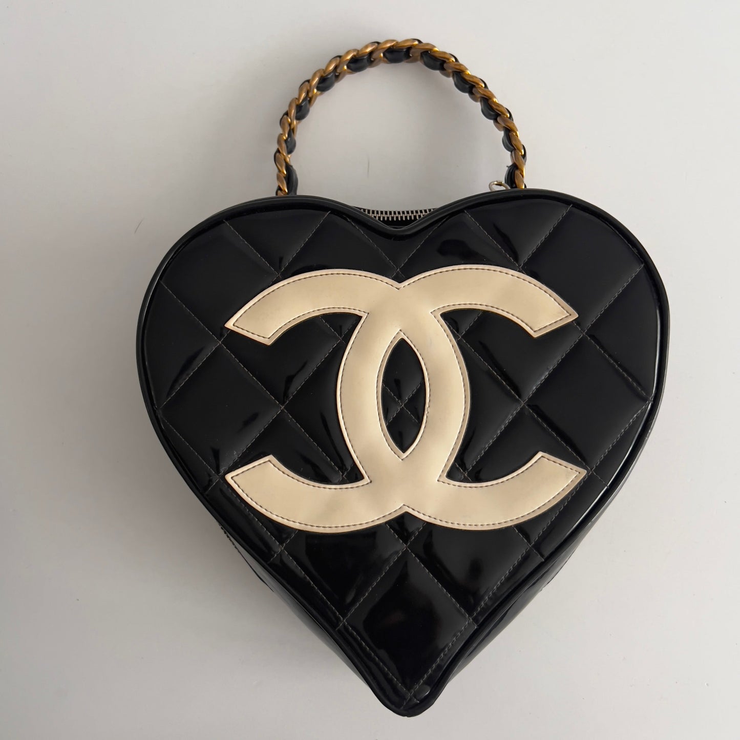 Vintage Chanel Quilted Heart Bag