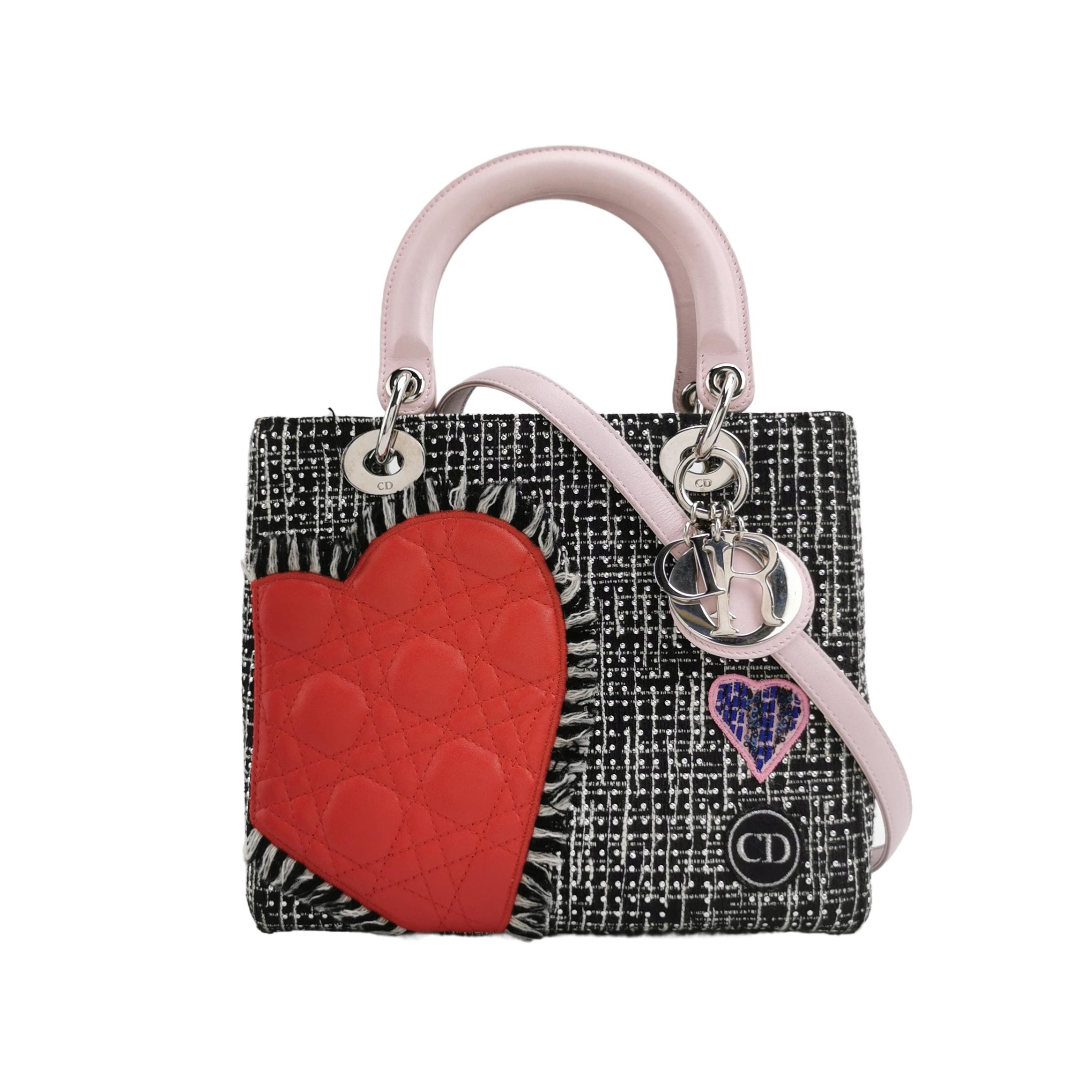 Lady Dior Medium Lambskin Logo