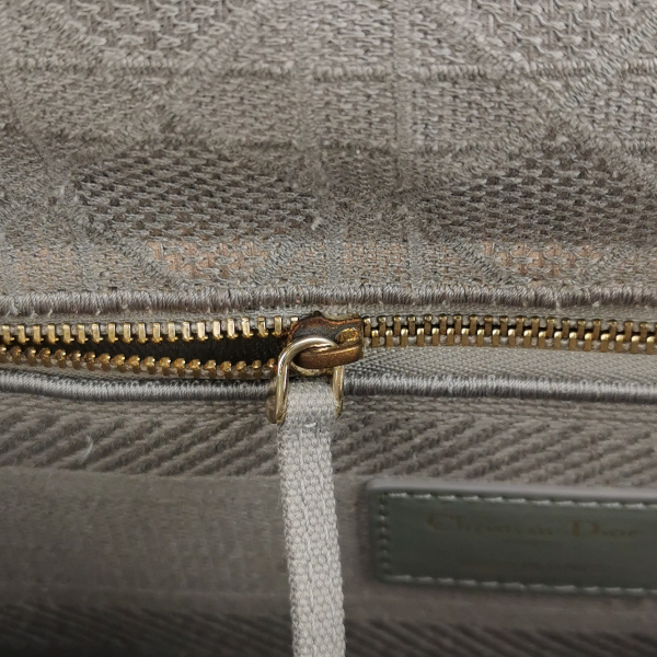 Lady Dior Medium Canvas Logo