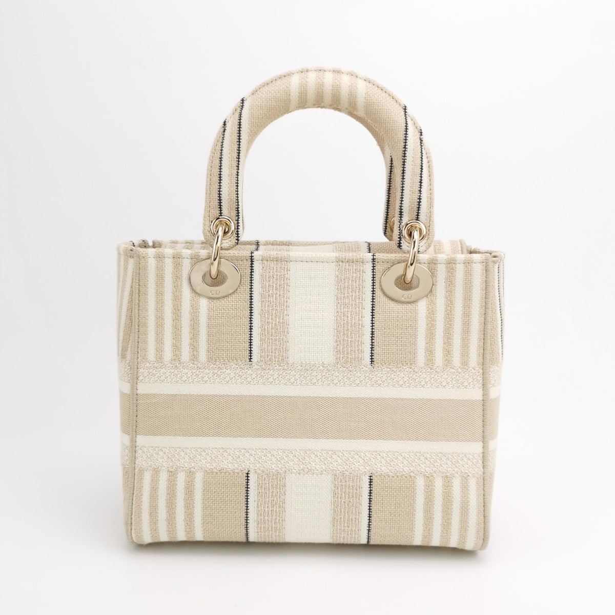 Lady Dior Medium Canvas Logo Logo