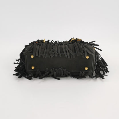 Lady Dior Lambskin Suede Logo