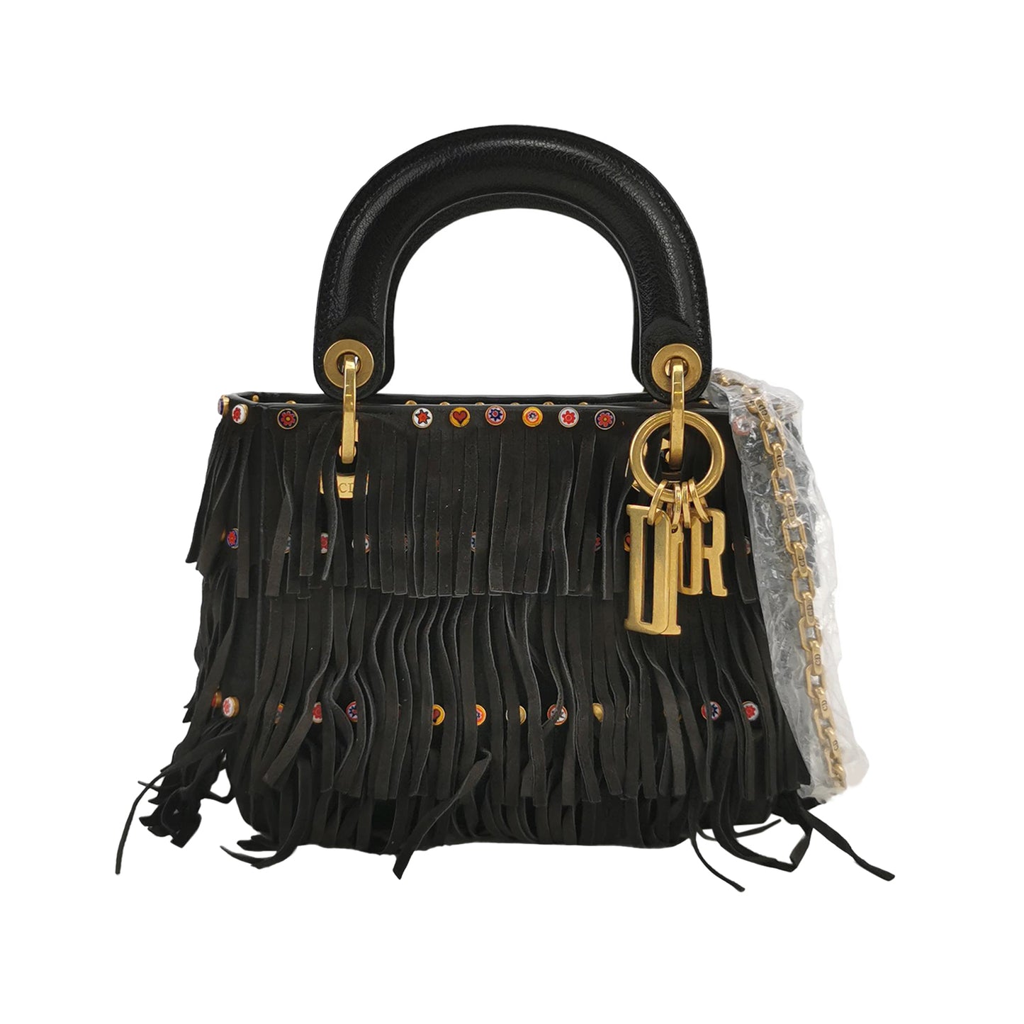 Lady Dior Lambskin Suede Logo