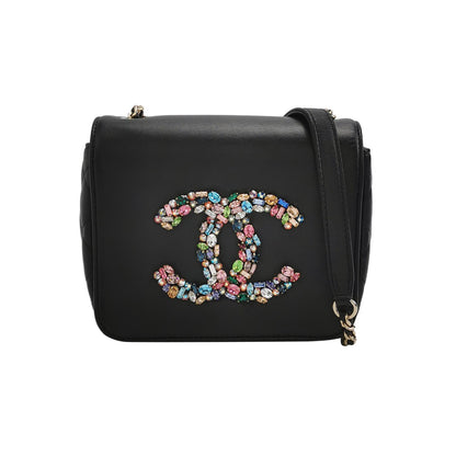 Flap Bag Lambskin CC turn-lock logo