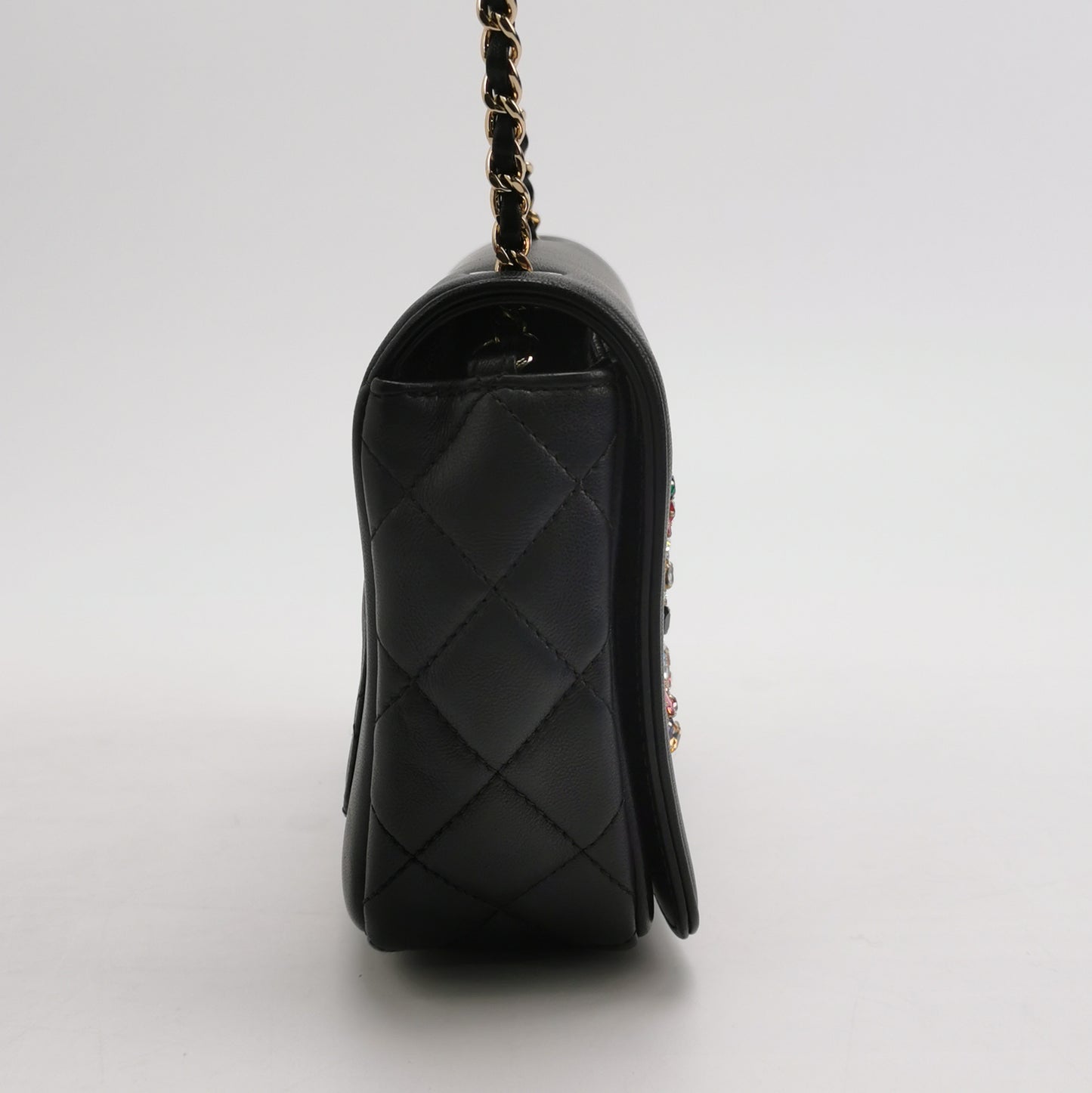 Flap Bag Lambskin CC turn-lock logo