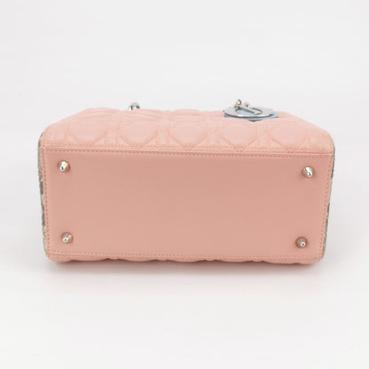 Lady Dior Medium Lambskin quilted Logo