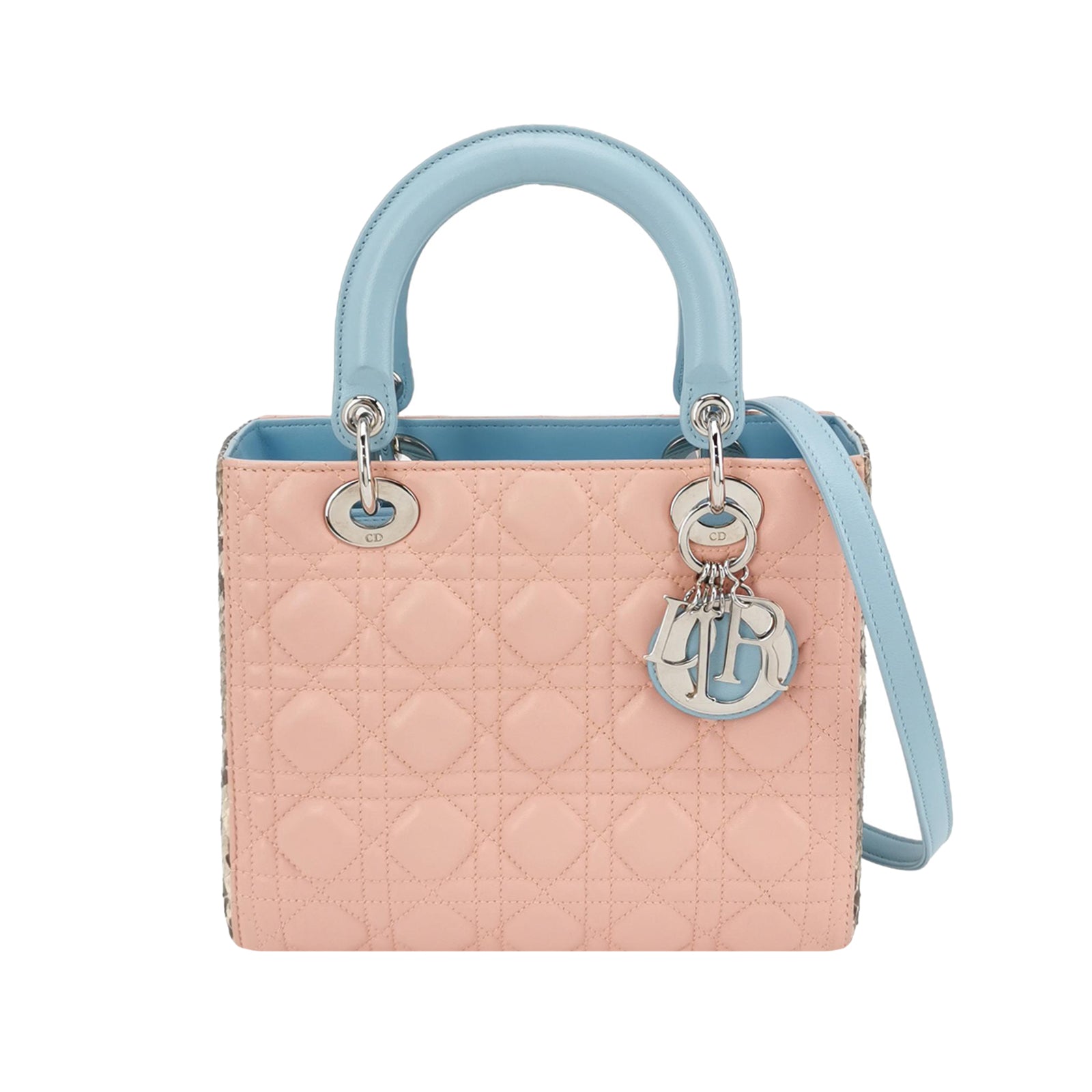 Lady Dior Medium Lambskin quilted Logo