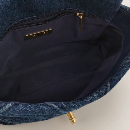 19Bag Small Denim quilted CC turn-lock
