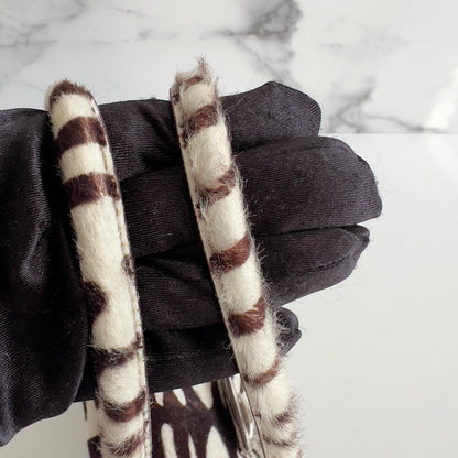 Prada Zebra Print Pony Hair Shoulder Bag