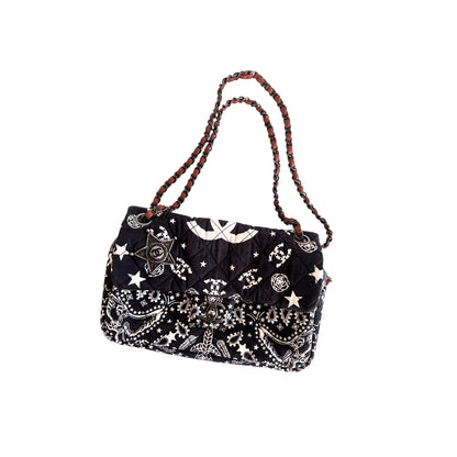 Chanel Paris-Dallas Bandana Flap Bag Quilted Canvas Medium