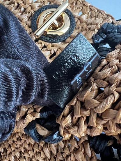 Gucci Small GG Marmont Raffia woven tote