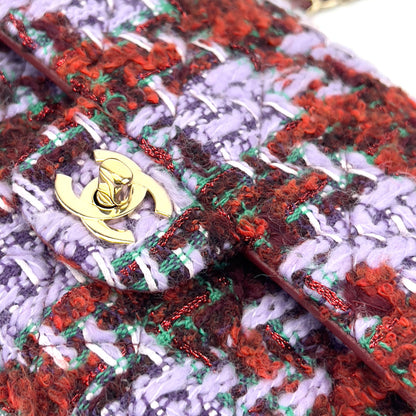 Chanel christams limited edition tweed double flap