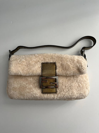 Fendi Baguette pure shearling shoulder bag