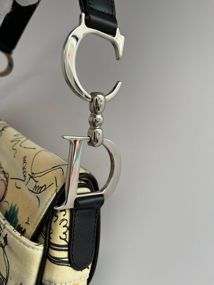 Vintage Dior Paris 50's saddle bag