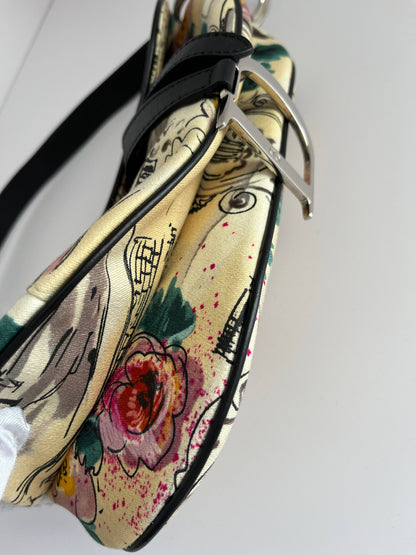 Vintage Dior Paris 50's saddle bag