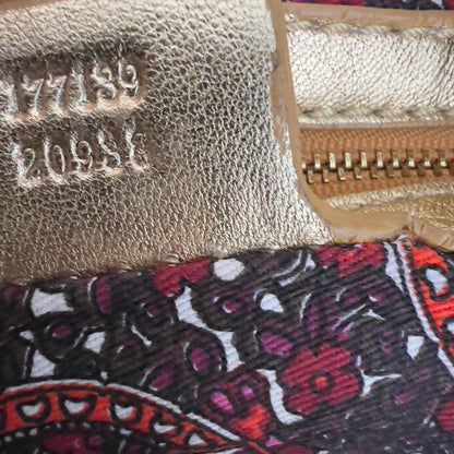 Vintage Gucci Embossed Python Skin Indy Top Handle Bag Medium