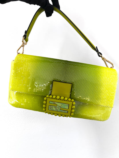 Fendi & SJP's green sequin baguette