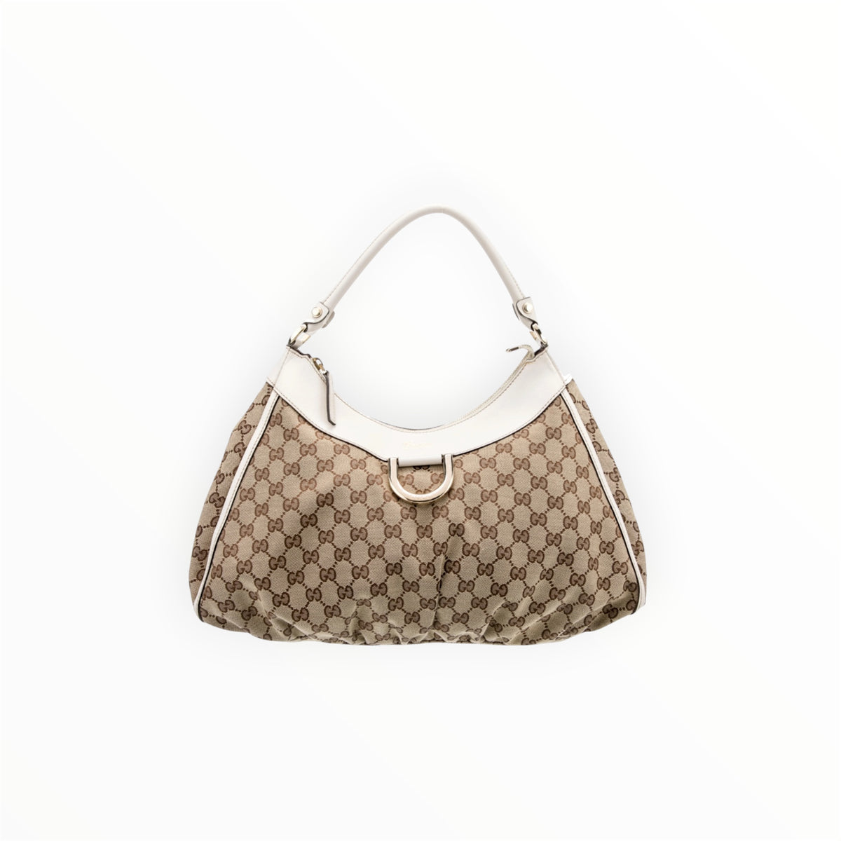A-Gucci Canva Abbey Large Bag