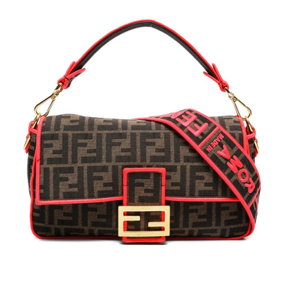 Fendi Baguette Medium Colorblock Nylon Shoulder Bag