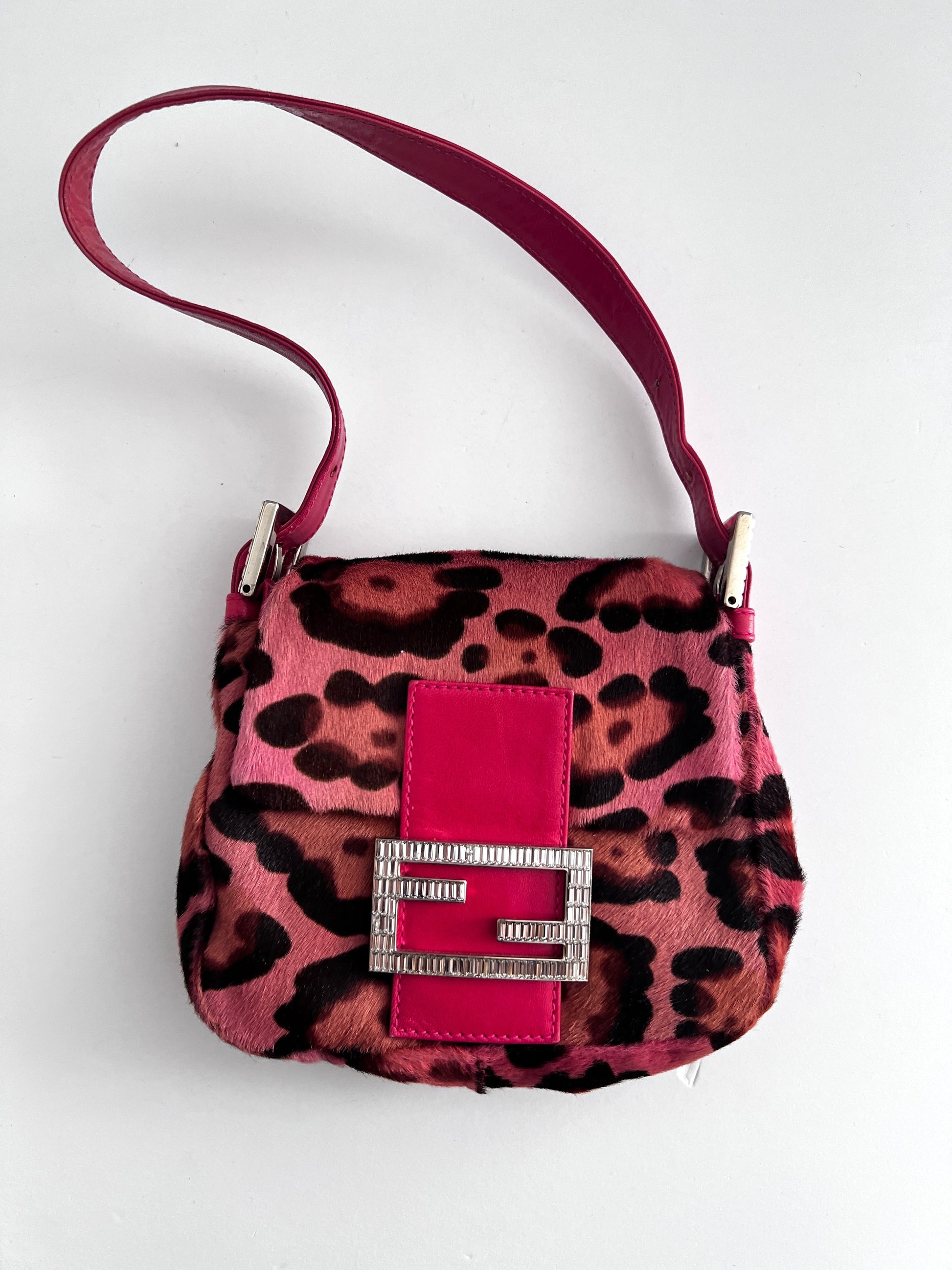 Fendi Cheetah pony hair mini bag