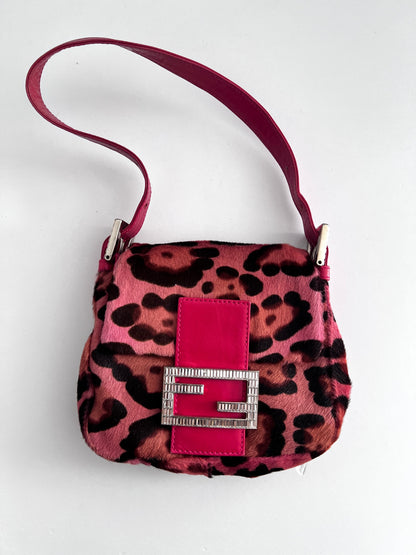 Fendi Cheetah pony hair mini bag