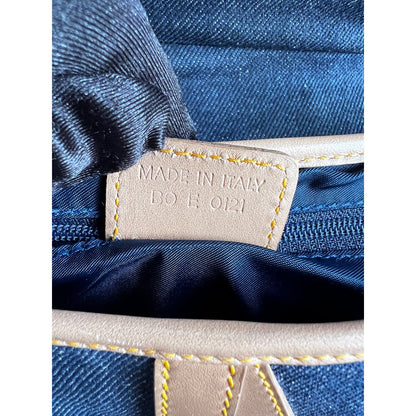 Vintage Dior denim saddle