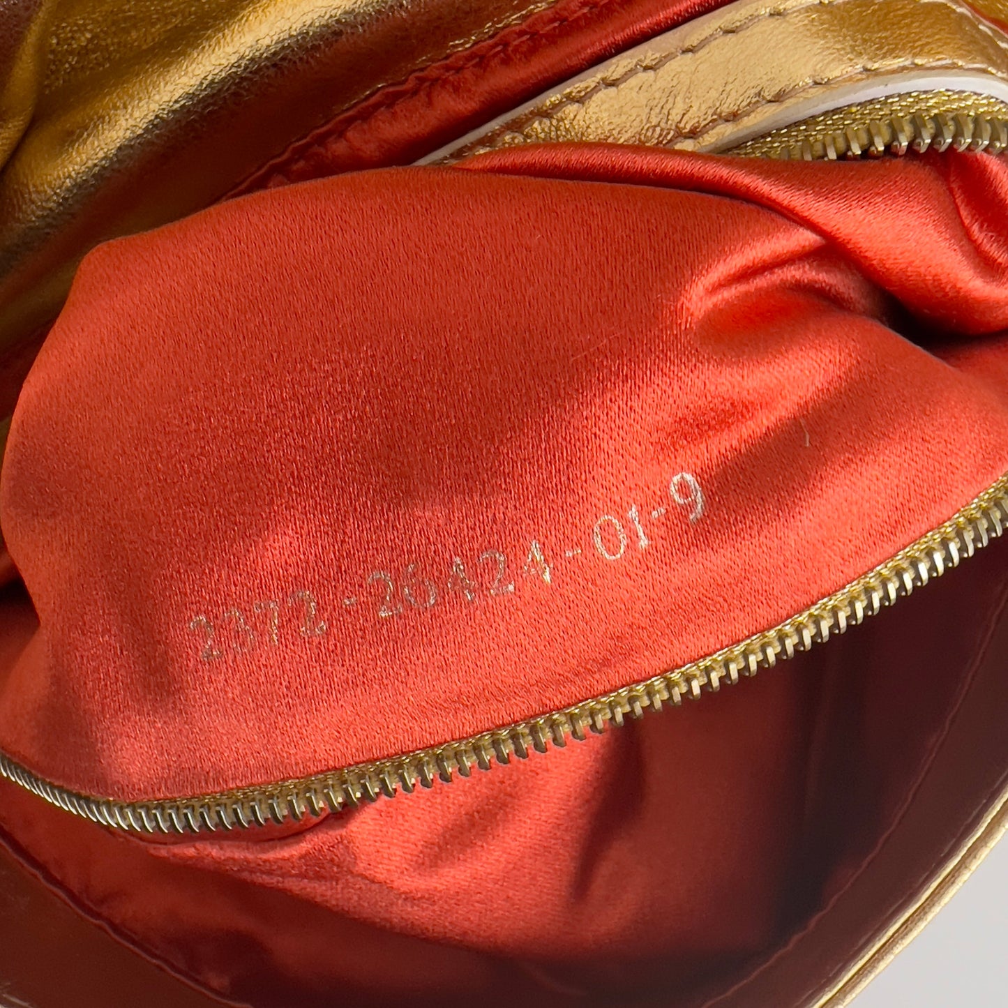 Vintage Fendi Gold Leather Baguette
