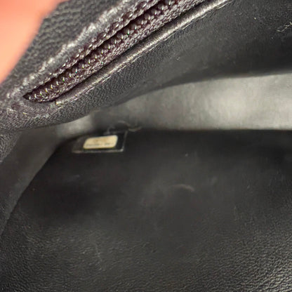 Chanel No.5 Shearling Lambskin Medium Flap Black
