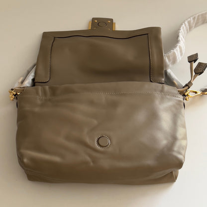 Fendi New Style Gray Medium Size Mamma Baguette