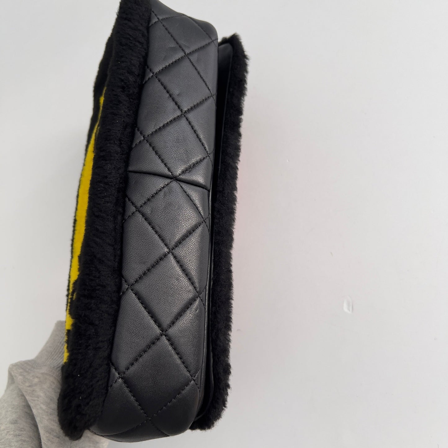 Chanel No.5 Shearling Lambskin Medium Flap Black