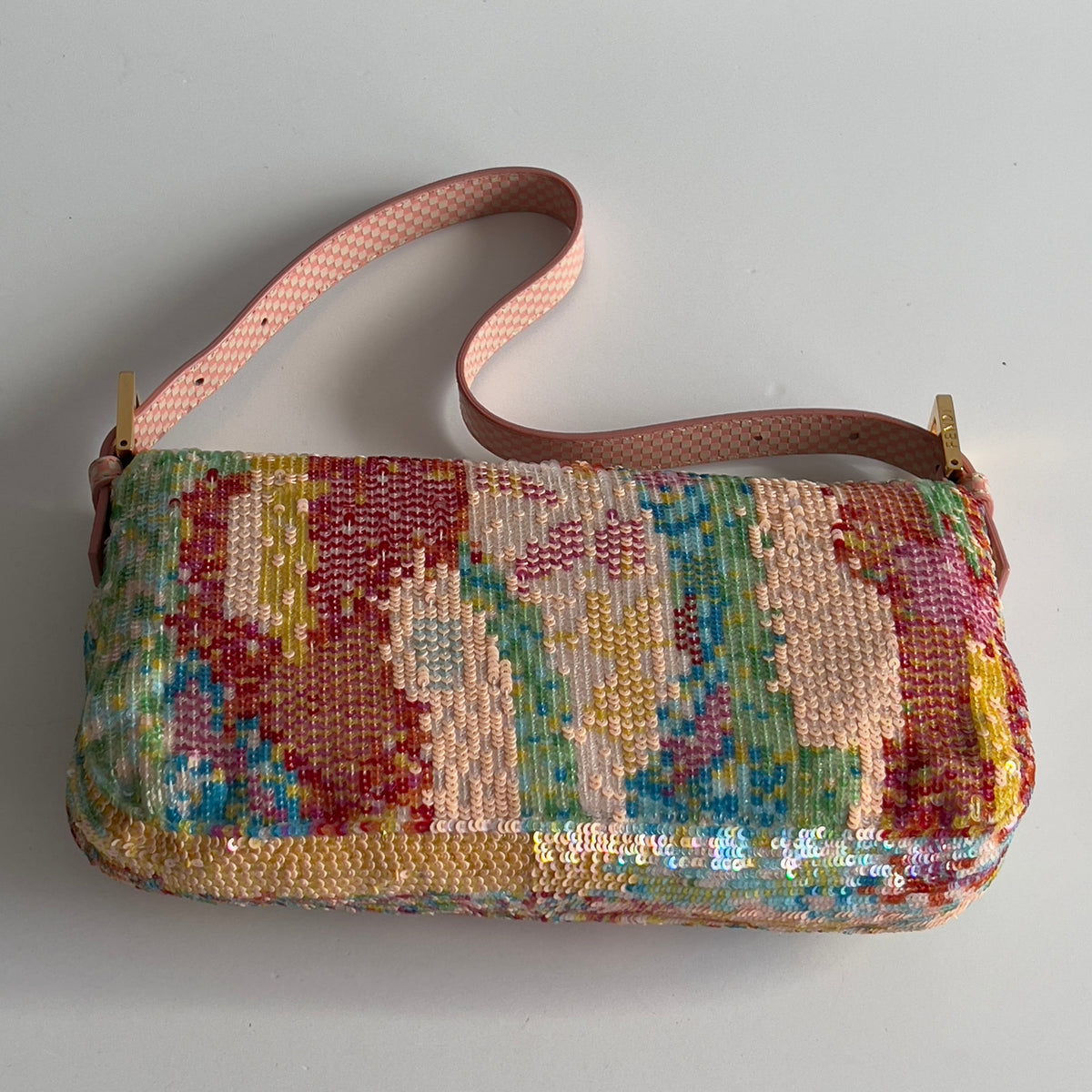 Fendi baguette rainbow sequin from 2013 shoulder bag
