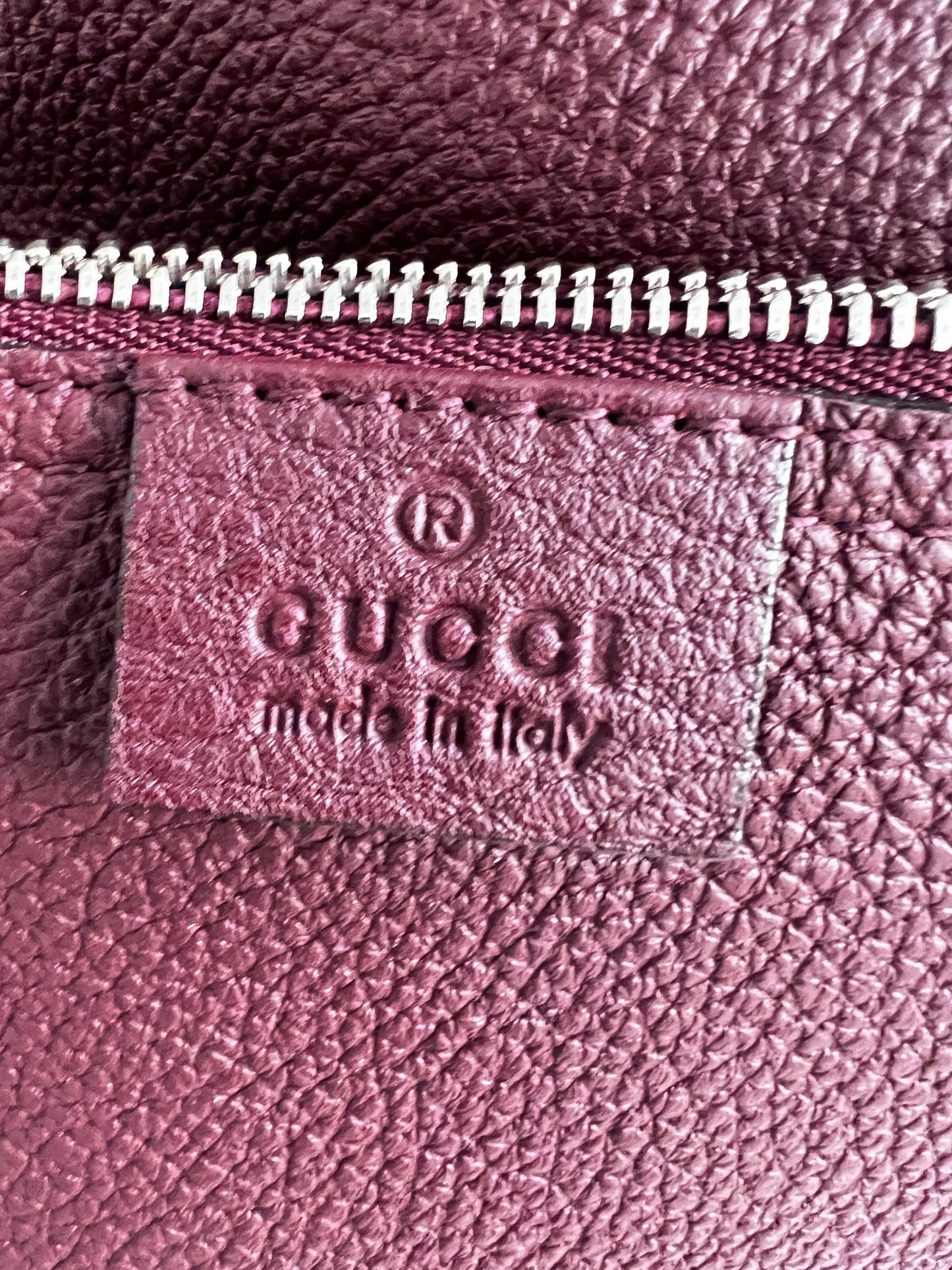Gucci Burgundy Grain leather Jackie Hobo bag